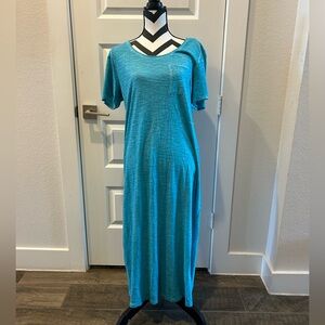 Chico's Turquoise/Blue Maxi Dress